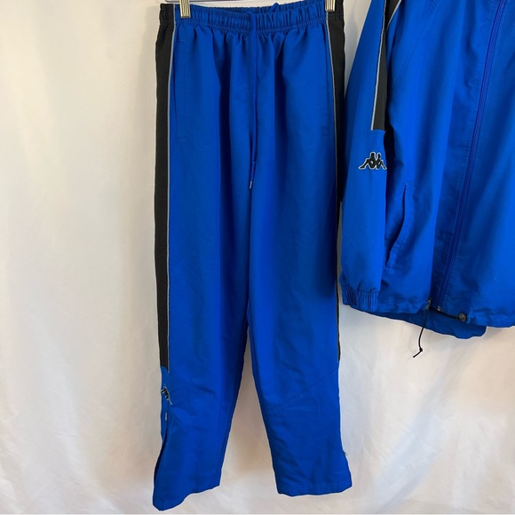 Kappa Mens 2 Piece Track Suit Blue Jacket & Jogger Pants Set Size S Small Logo - Picture 6 of 11
